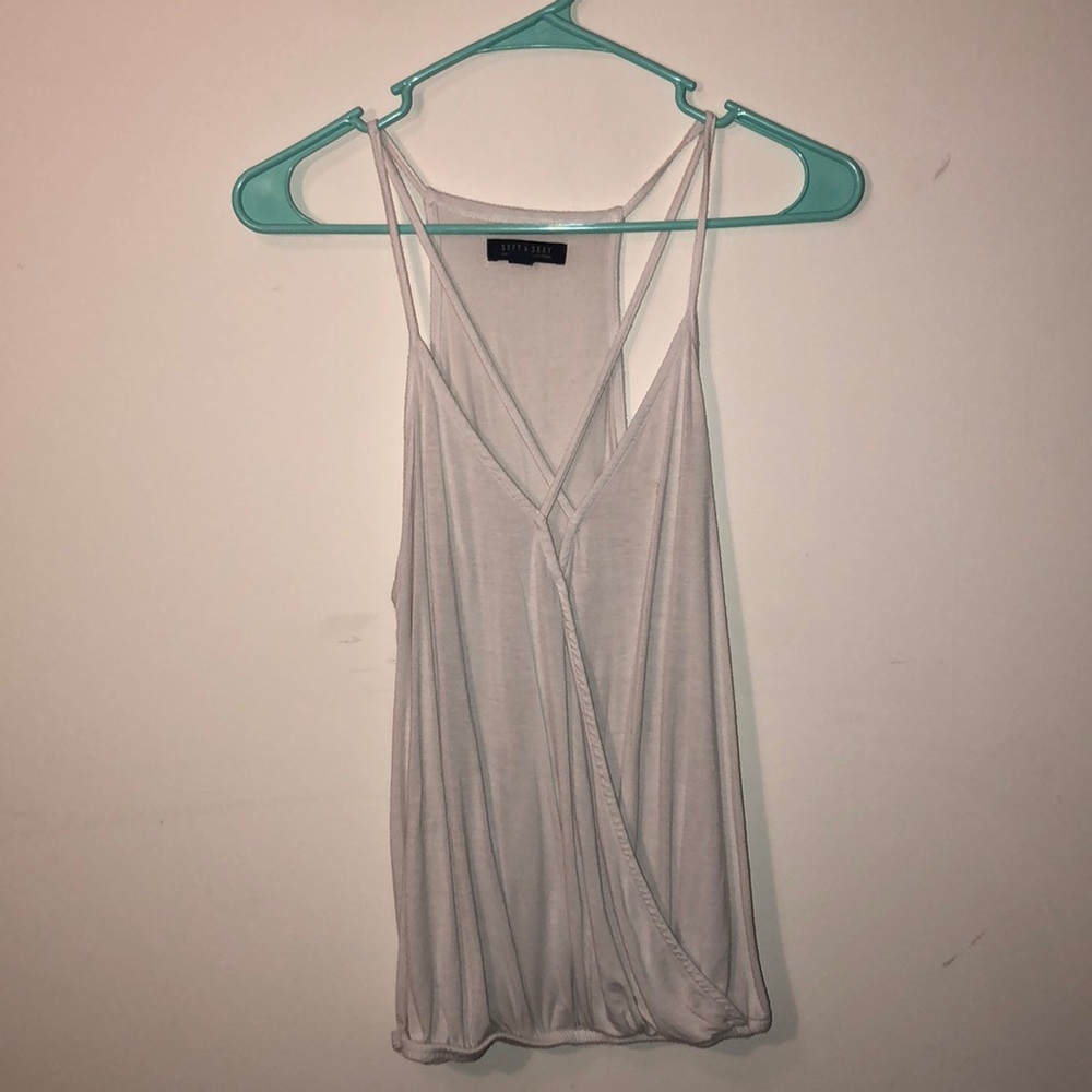 White american eagle tank top